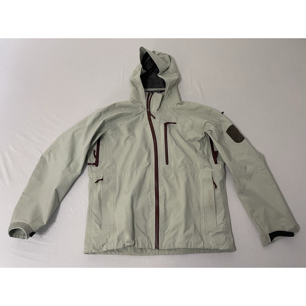 Vintage Arc'teryx Sidewinder Jacket Gore-Tex Men's Medium Off White Burgundy
